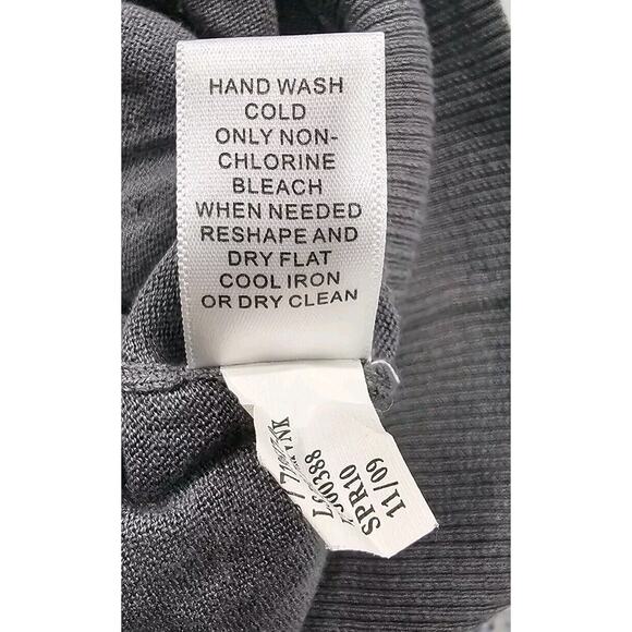 Banana Republic Silk Blend Sweater Long Sleeve Gray MENS SIZE XL - Picture 4 of 10